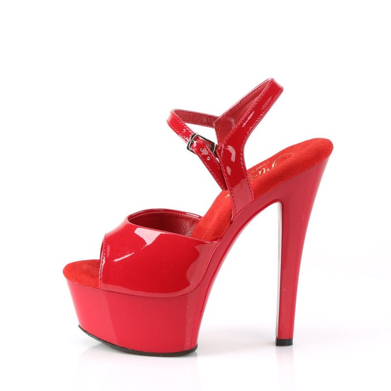 Red Pleaser Gleam-609 Women's Platform Heels Sandals | AU IHFZPCO