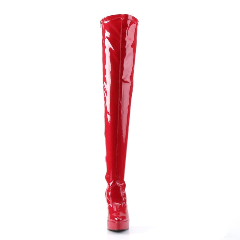 Red Pleaser Indulge-3000 Women's Thigh High Boots | AU XMAJRFZ