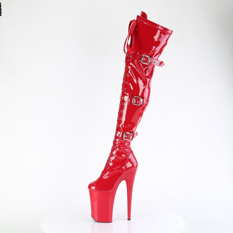 Red Pleaser Infinity-3028 Women's Thigh High Boots | AUSTRALIA OKIPS