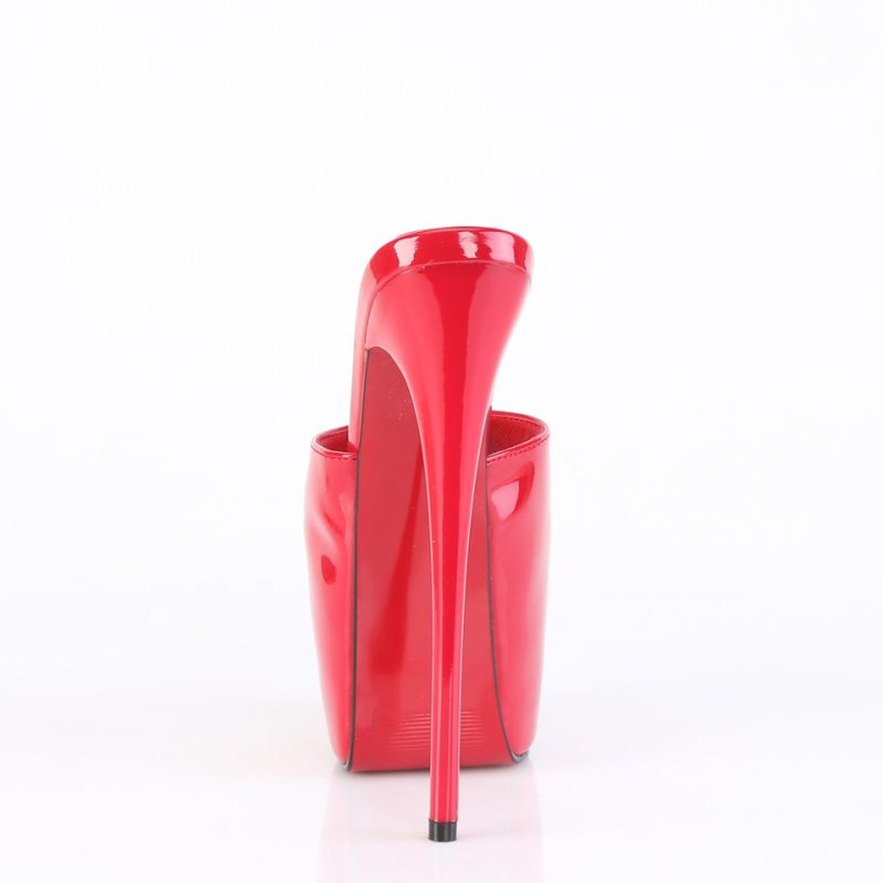 Red Pleaser Jubilant-01 Women's Platform Slides | AUSTRALIA ITASB