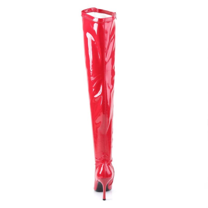 Red Pleaser Lust-3000 Women's Thigh High Boots | AUSTRALIA FXVZB