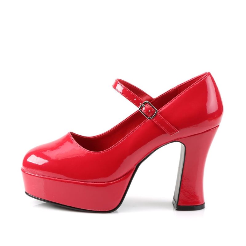 Red Pleaser Maryjane-50 Women's Pumps | AU SNLEOAT