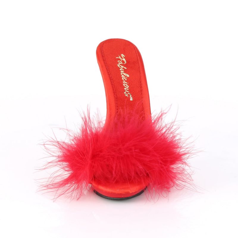 Red Pleaser Poise-501F Women's Platform Slides | AU ZNSGKVH