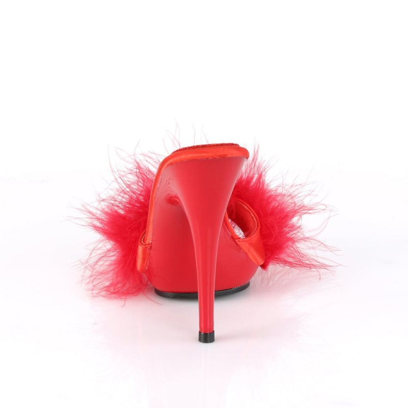 Red Pleaser Poise-501F Women's Platform Slides | AU ZNSGKVH