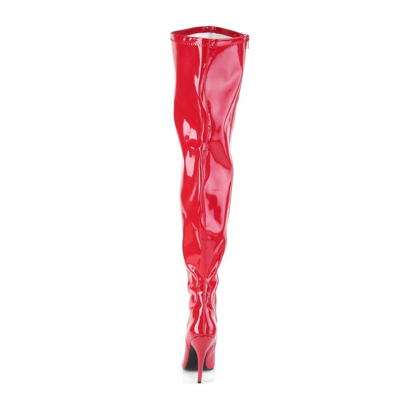 Red Pleaser Seduce-3000WC Women's Thigh High Boots | AUSTRALIA MCGXB