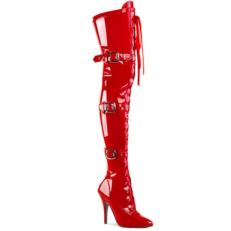 Red Pleaser Seduce-3028 Women\'s Thigh High Boots | AU VTPNDOS