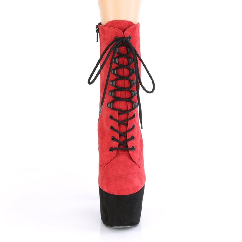 Red / Black Pleaser Adore-1020FSTT Women's Heels Boots | AU SZJINFA