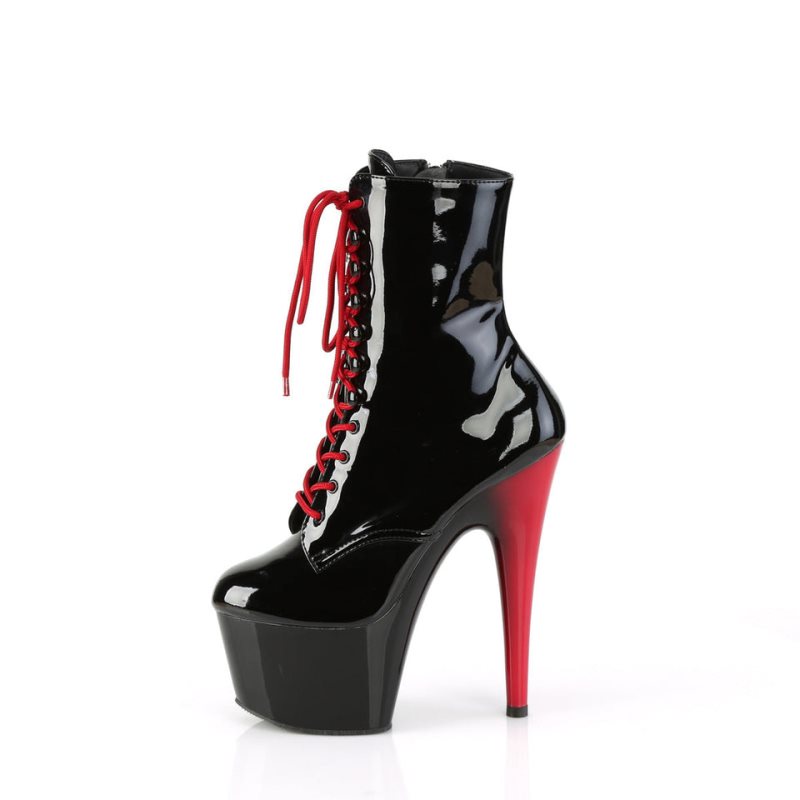 Red / Black Pleaser Adore-1020 Women's Heels Boots | AUSTRALIA MQLOK