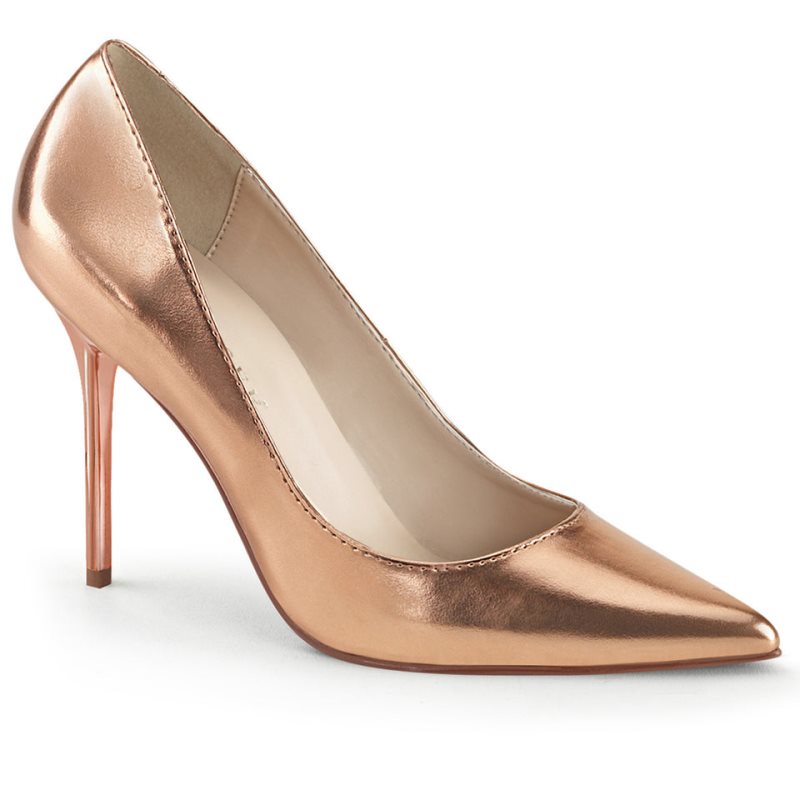 Rose Gold Metal Pleaser Classique-20 Women\'s Pumps | AUSTRALIA MOUQT