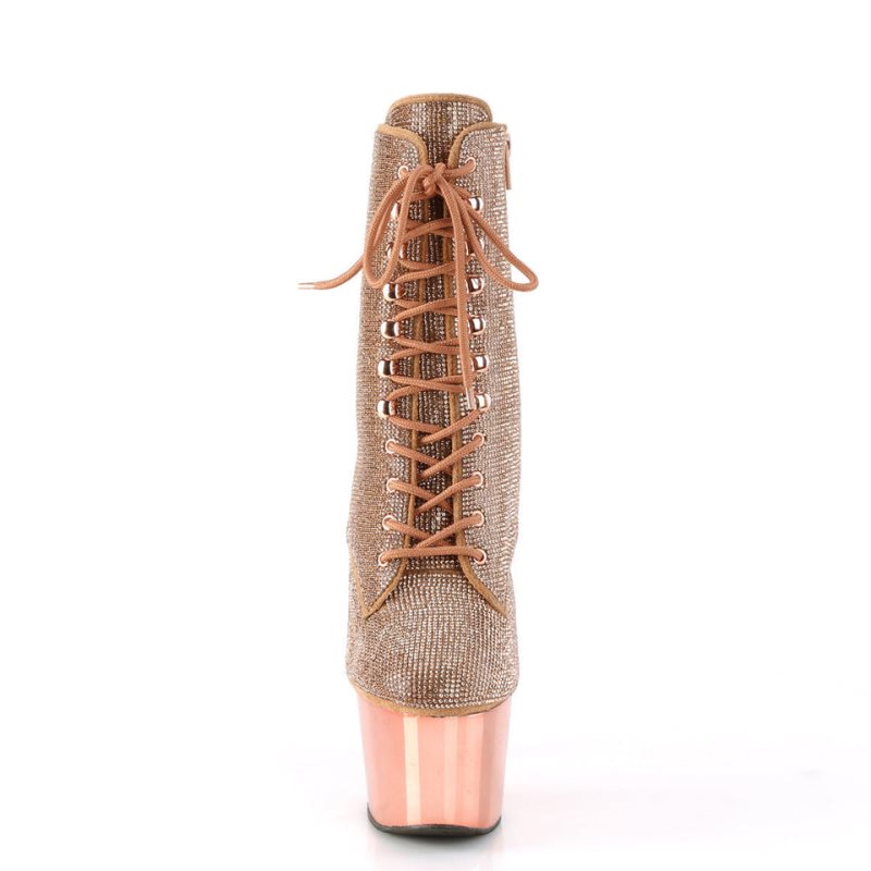 Rose Gold Pleaser Adore-1020CHRS Women's Heels Boots | AUSTRALIA LUQHK