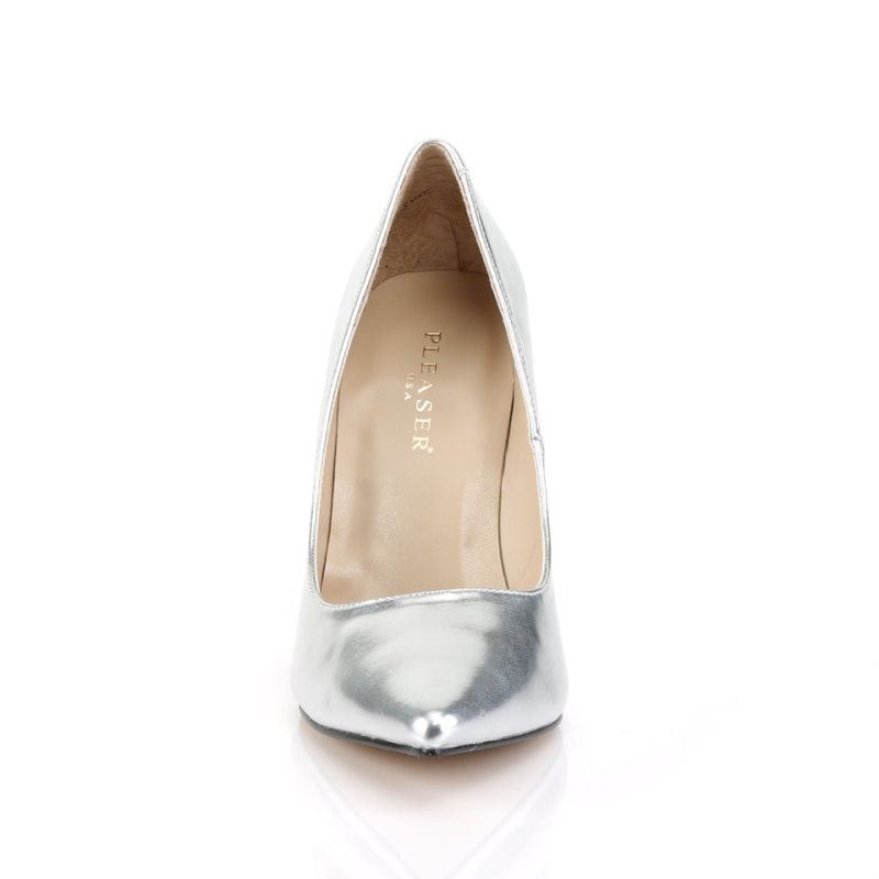 Silver Metal Pleaser Classique-20 Women's Pumps | AU KMODNPX