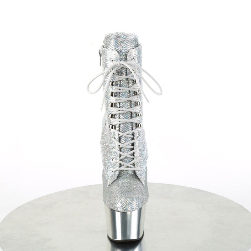 Silver Pleaser Adore-1020SQ-02 Women's Heels Boots | AUSTRALIA CWMVU