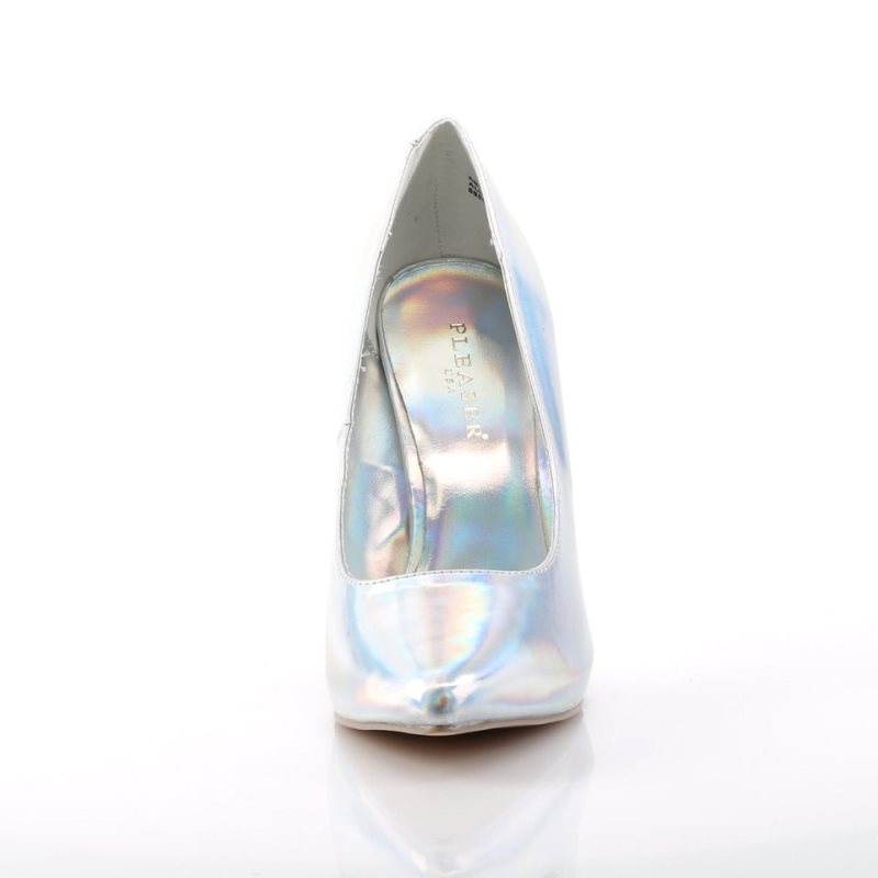 Silver Pleaser Amuse-20 Hologram Women's Pumps | AU SAPIBDG