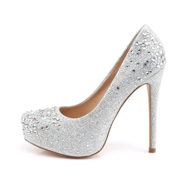 Silver Pleaser Destiny-06R Women's Pumps | AU YKLJHGR