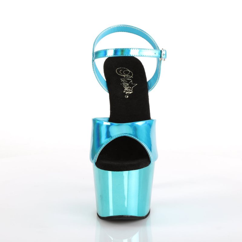 Turquoise Pleaser Adore-709HGCH Women's Platform Heels Sandals | AU WAZLJTR