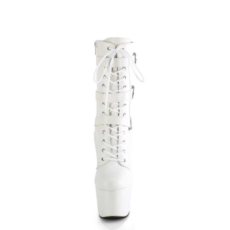 White Pleaser Adore-1043 Vegan Leather Women's Heels Boots | AUSTRALIA QRXLU