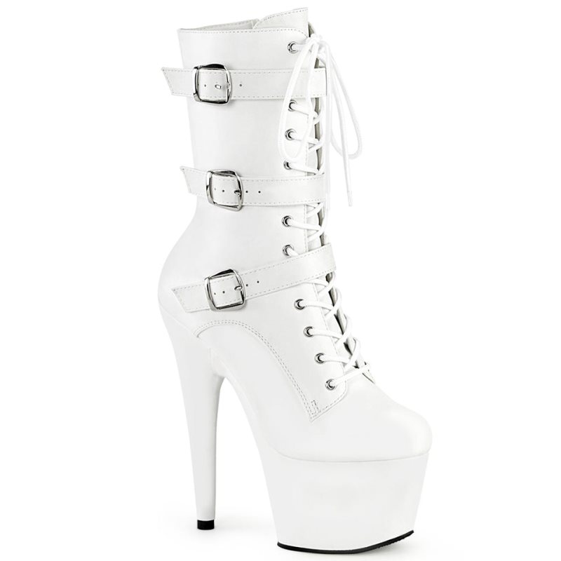 White Pleaser Adore-1043 Vegan Leather Women\'s Heels Boots | AUSTRALIA QRXLU