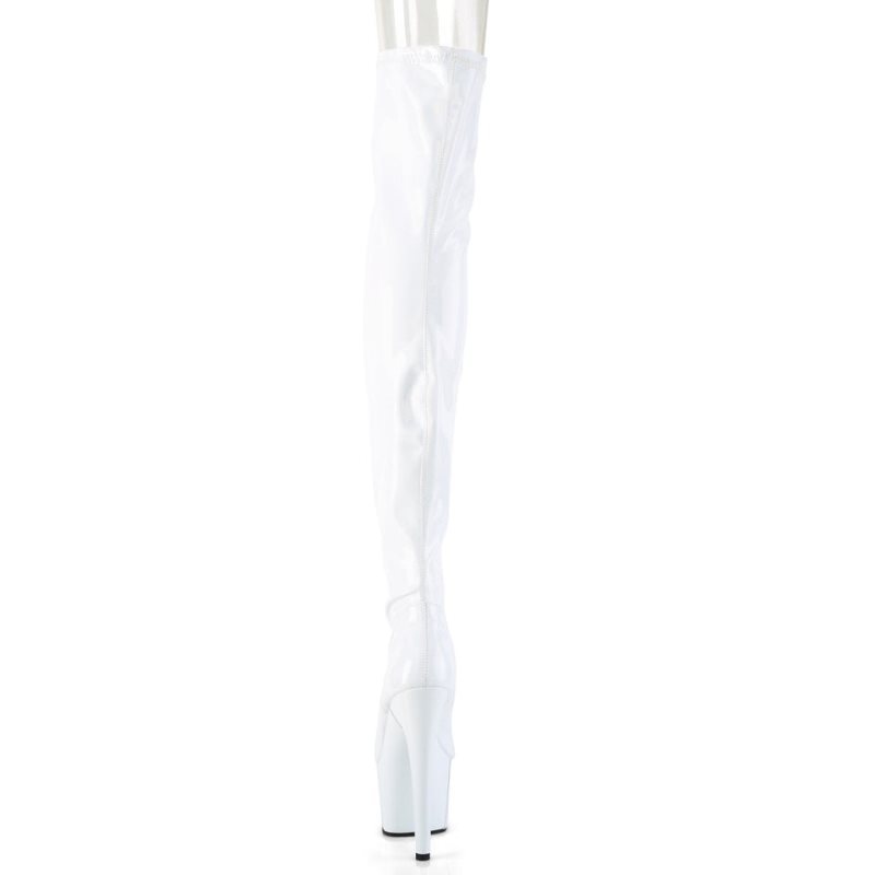 White Pleaser Adore-3000HWR Women's Thigh High Boots | AUSTRALIA BTNZQ