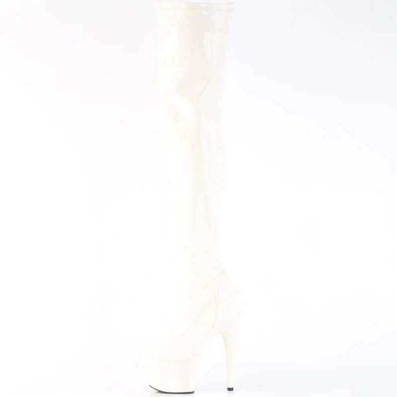 White Pleaser Adore-3000 Women's Thigh High Boots | AUSTRALIA EJRIO