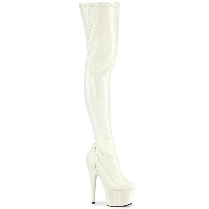 White Pleaser Adore-3000 Women\'s Thigh High Boots | AUSTRALIA EJRIO