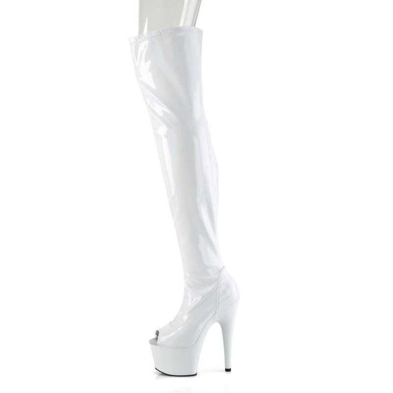 White Pleaser Adore-3011HWR Women's Thigh High Boots | AUSTRALIA NHJWO