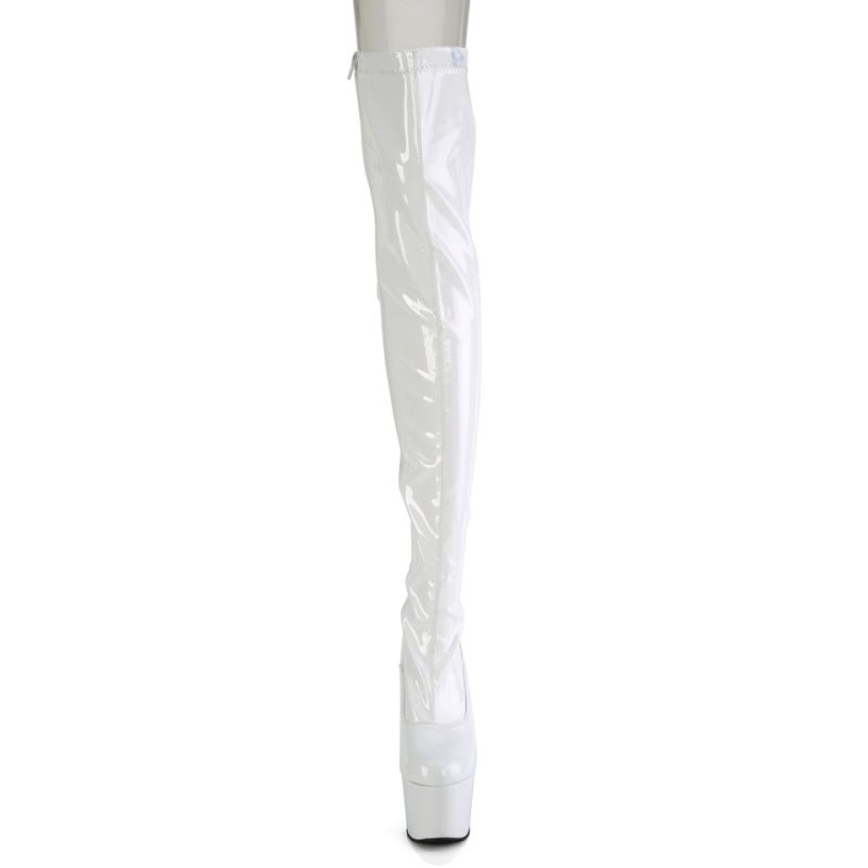 White Pleaser Adore-3063 Women's Thigh High Boots | AUSTRALIA QKJFW