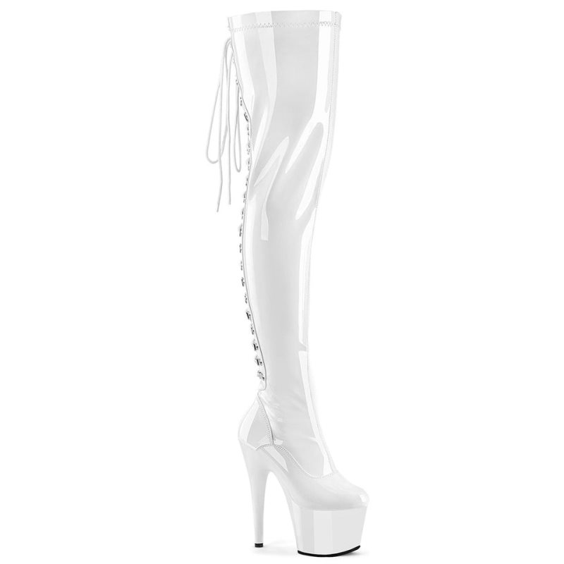 White Pleaser Adore-3063 Women\'s Thigh High Boots | AUSTRALIA QKJFW