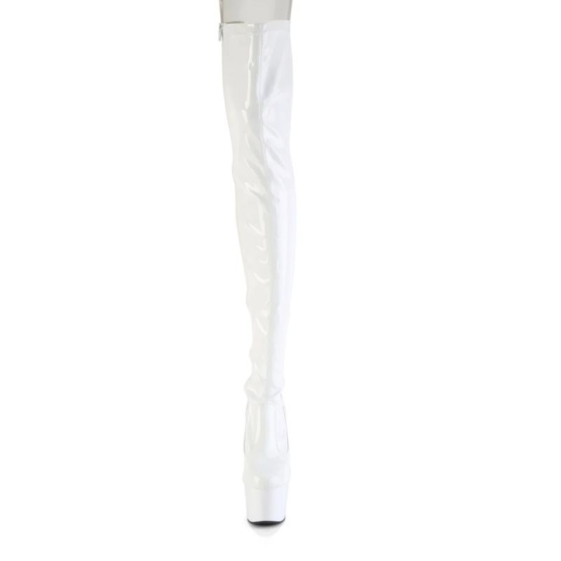 White Pleaser Adore-3850 Women's Thigh High Boots | AU YQXOUSF