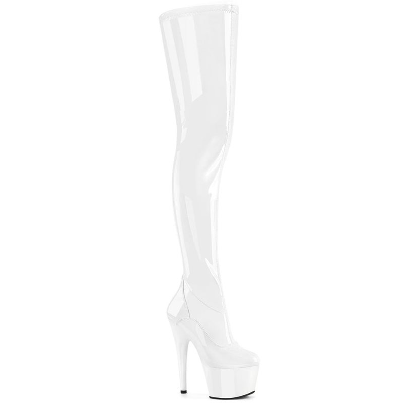 White Pleaser Adore-4000 Women\'s Thigh High Boots | AU QZXIPCV