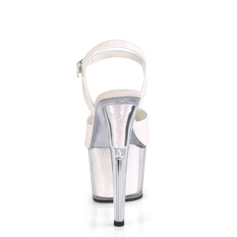 White Pleaser Adore-710G Women's Platform Heels Sandals | AUSTRALIA YMSGN