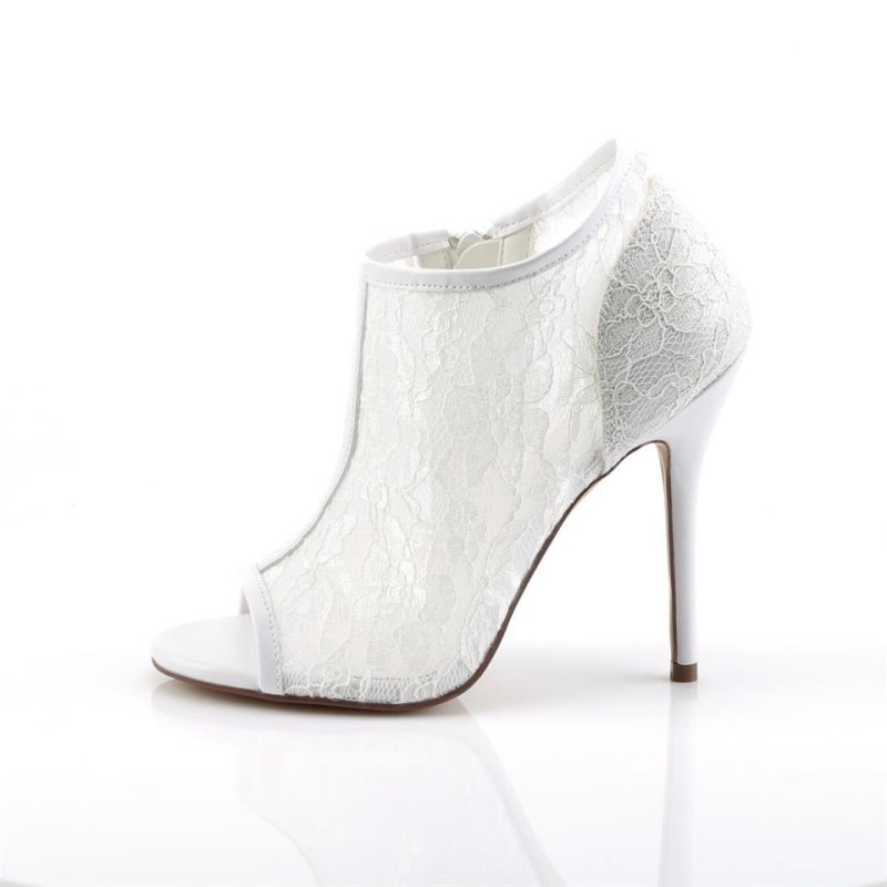 White Pleaser Amuse-56 Women's Heels Boots | AU YETCSHX