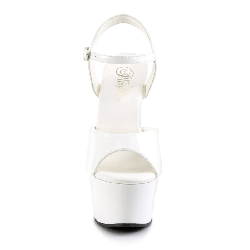 White Pleaser Aspire-609 Women's Platform Heels Sandals | AUSTRALIA BMPYQ