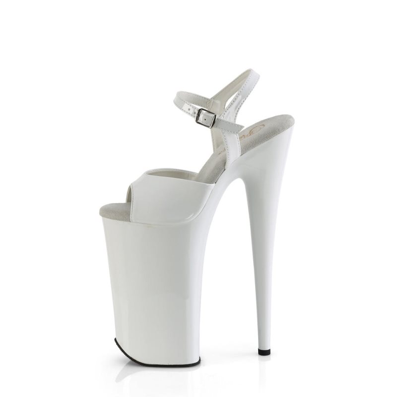 White Pleaser Beyond-009 Women's Platform Heels Sandals | AUSTRALIA QXMFT