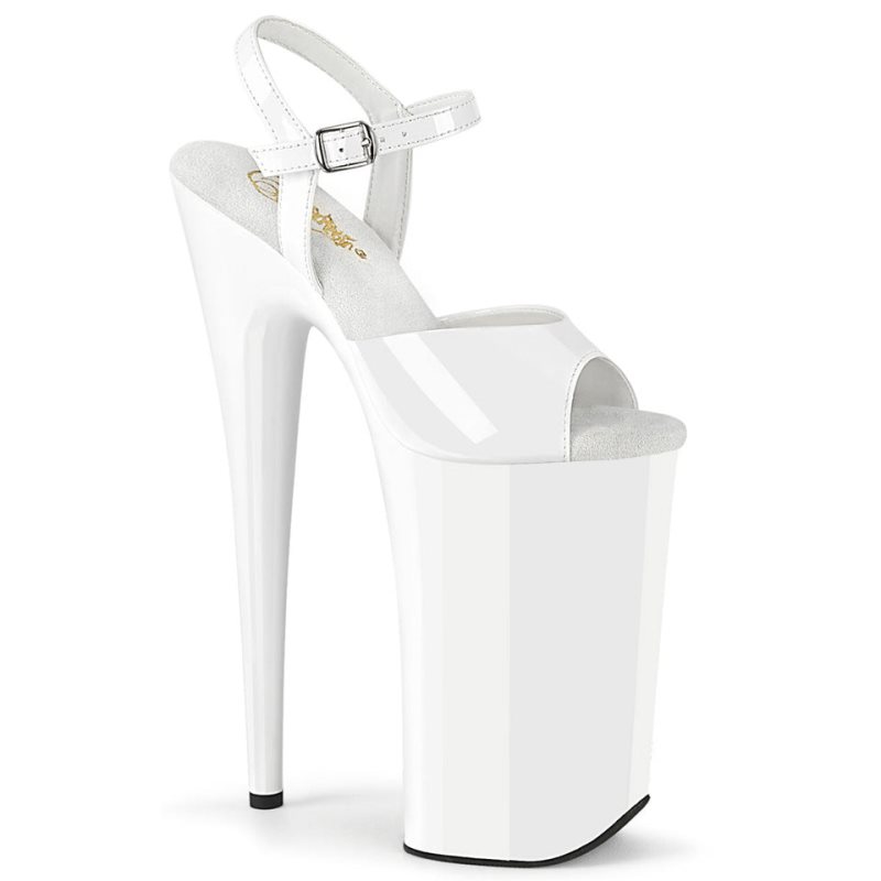 White Pleaser Beyond-009 Women\'s Platform Heels Sandals | AUSTRALIA QXMFT