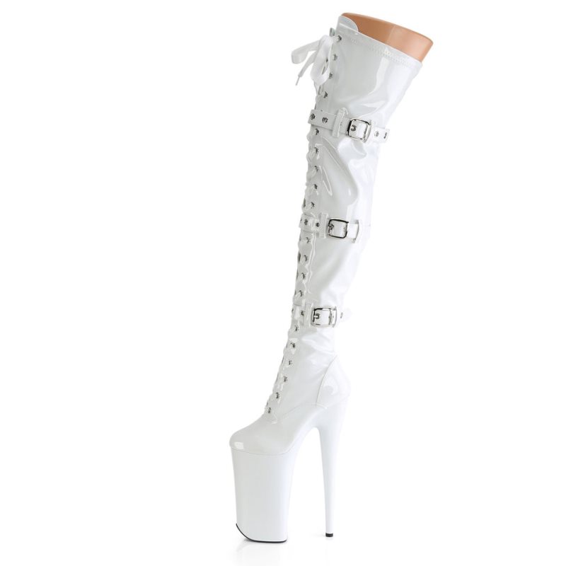 White Pleaser Beyond-3028 Women's Thigh High Boots | AUSTRALIA ZDUWX