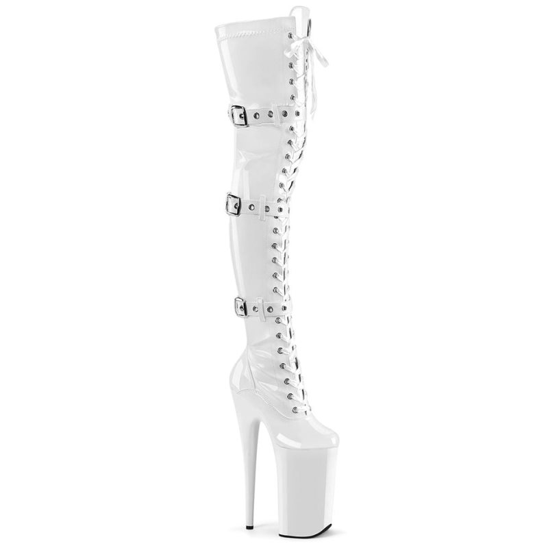 White Pleaser Beyond-3028 Women\'s Thigh High Boots | AUSTRALIA ZDUWX