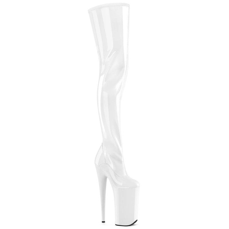 White Pleaser Beyond-4000 Women\'s Thigh High Boots | AU LGYUTMQ