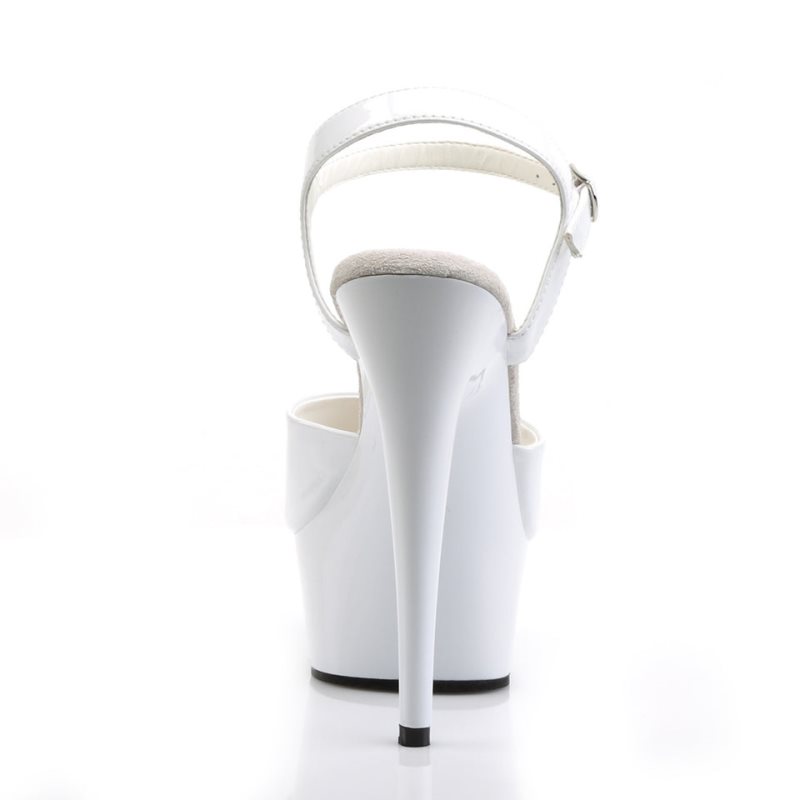 White Pleaser Delight-609 Women's Platform Heels Sandals | AU ADHJQIC