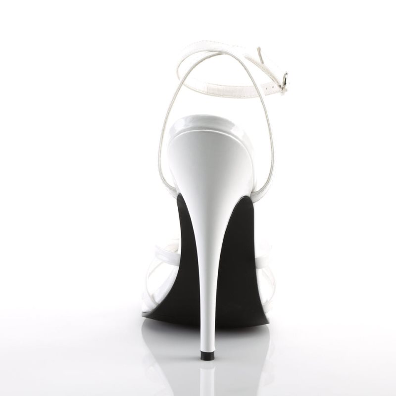 White Pleaser Domina-108 Women's Heels Sandals | AUSTRALIA YOLVN