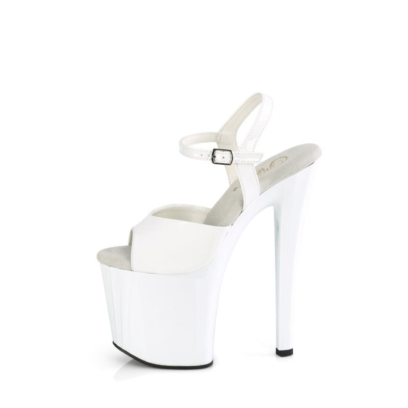 White Pleaser Enchant-709 Women's Platform Heels Sandals | AUSTRALIA XHKSR