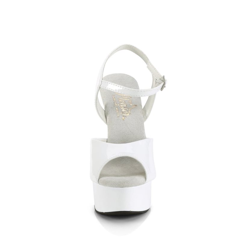 White Pleaser Excite-609 Women's Platform Heels Sandals | AUSTRALIA NQMCP