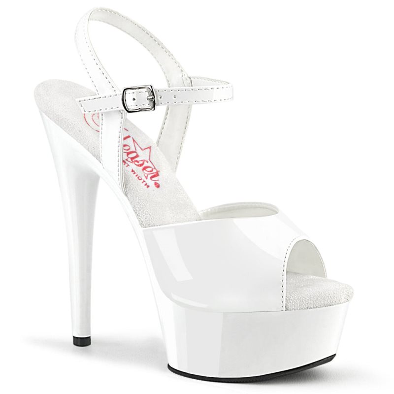 White Pleaser Excite-609 Women\'s Platform Heels Sandals | AUSTRALIA NQMCP