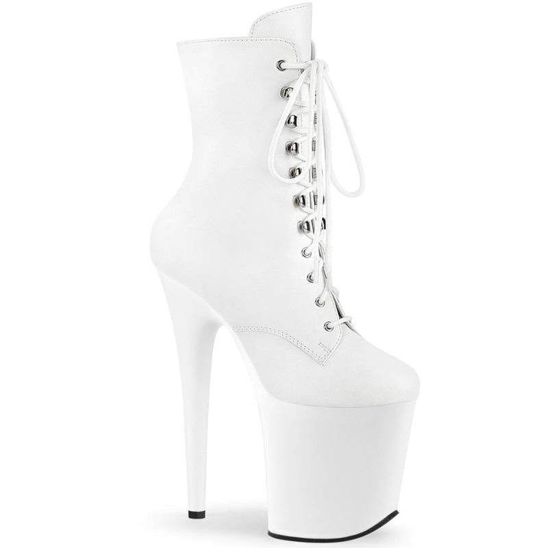 White Pleaser Flamingo-1020 Vegan Leather Women\'s Heels Boots | AU BGTFQYX