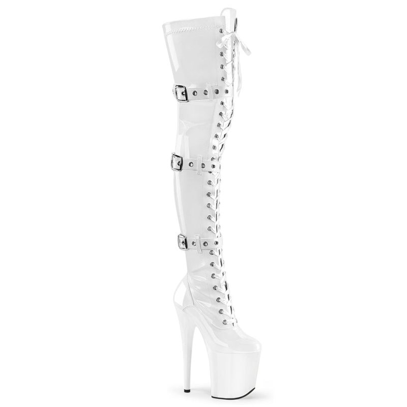 White Pleaser Flamingo-3028 Women\'s Thigh High Boots | AU NVGTEZP