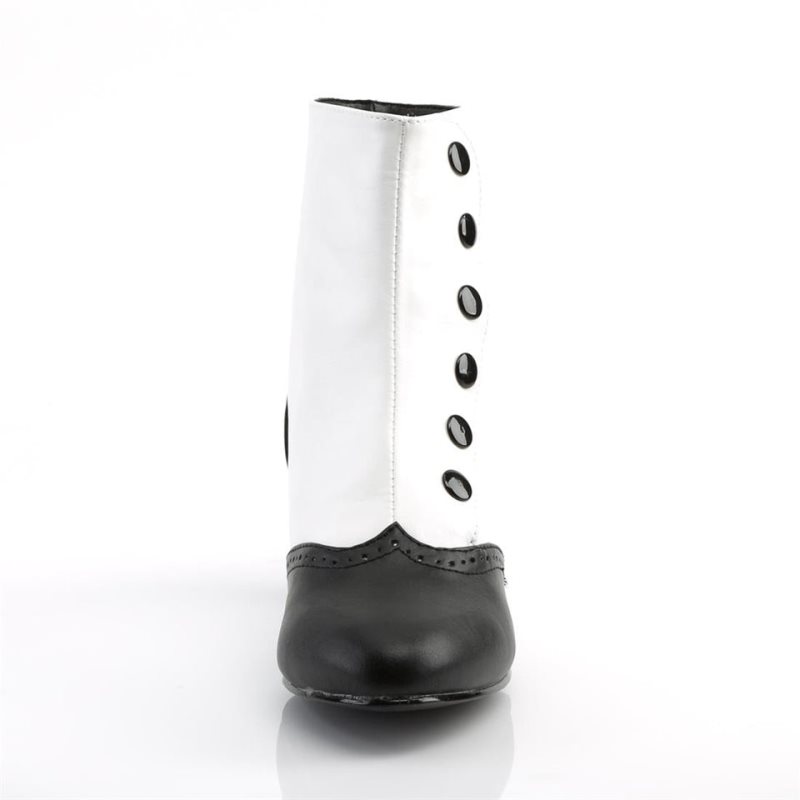 White Pleaser Flora-1023 Vegan Leather Women's Heels Boots | AUSTRALIA AGESC