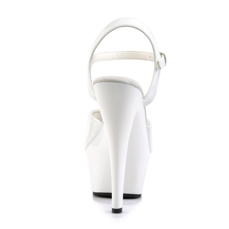 White Pleaser Kiss-209 Women's Platform Heels Sandals | AUSTRALIA KHXEB