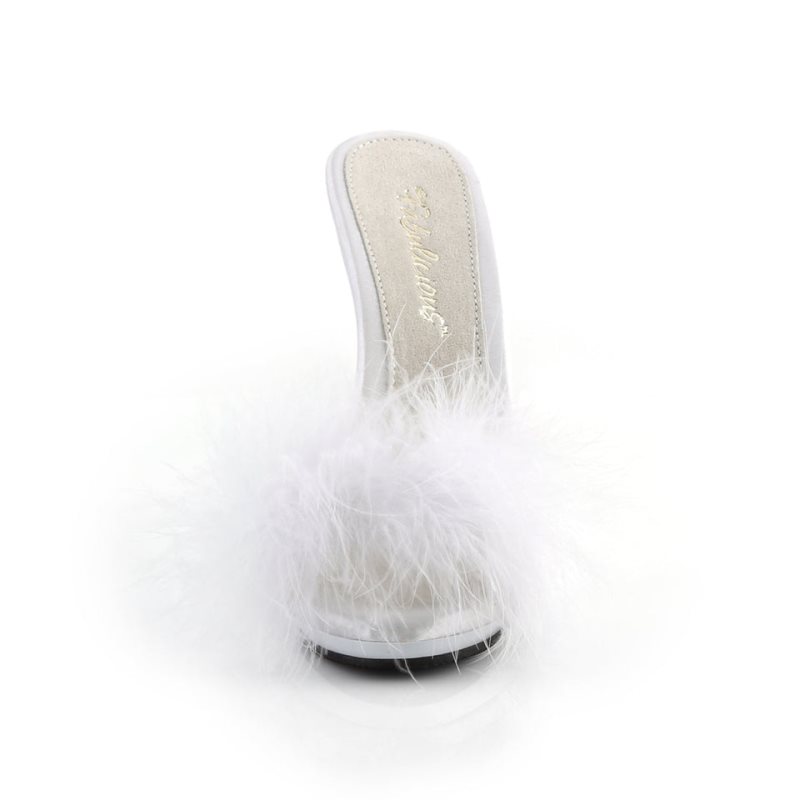 White Pleaser Poise-501F Women's Platform Slides | AUSTRALIA OZSCM