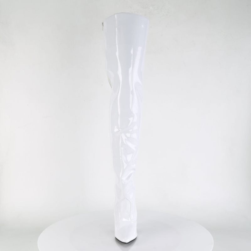 White Pleaser Seduce-3010 Women's Thigh High Boots | AUSTRALIA WHQUM